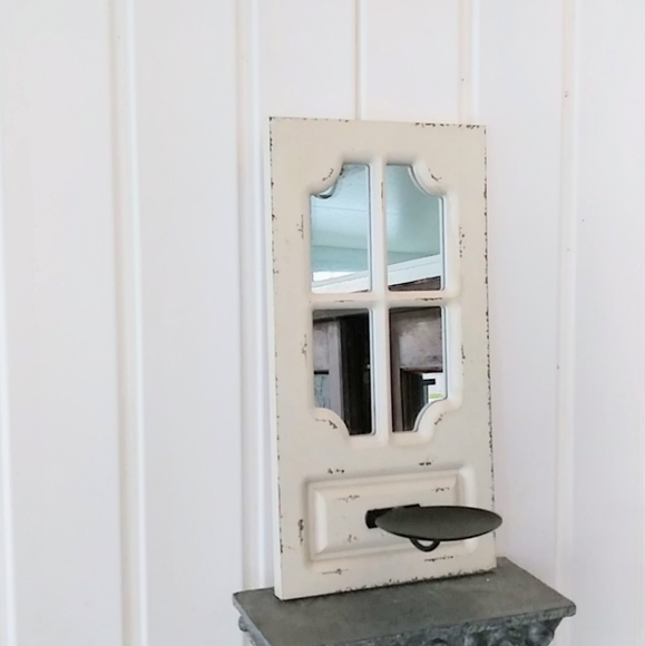Wall Art Mirror Faux Window shabby chic